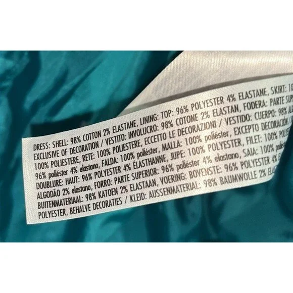 DISNEY STORE Frozen Ana Elsa Princess Dress Pretend Play Sz 9/10 Turquoise/pink - Picture 9 of 12